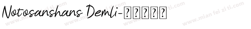 Notosanshans Demli字体转换